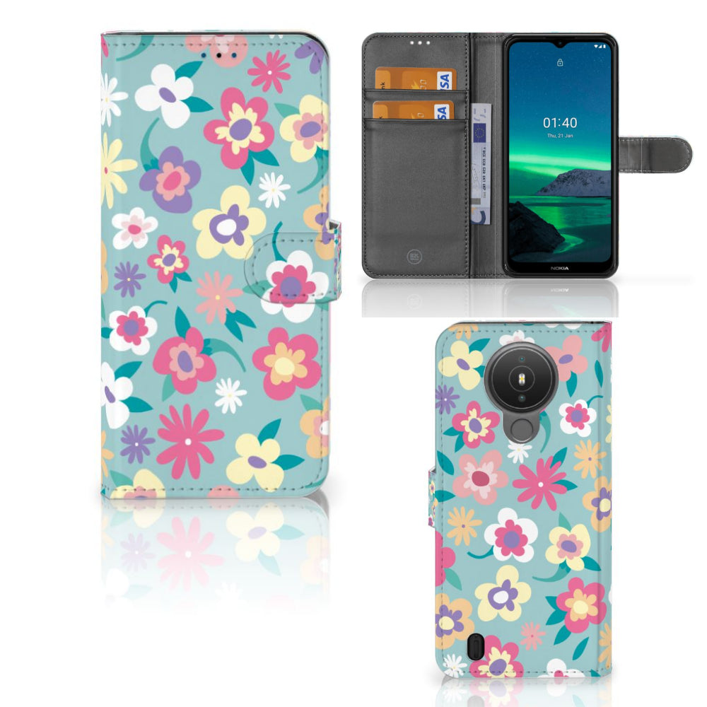 Nokia 1.4 Hoesje Flower Power