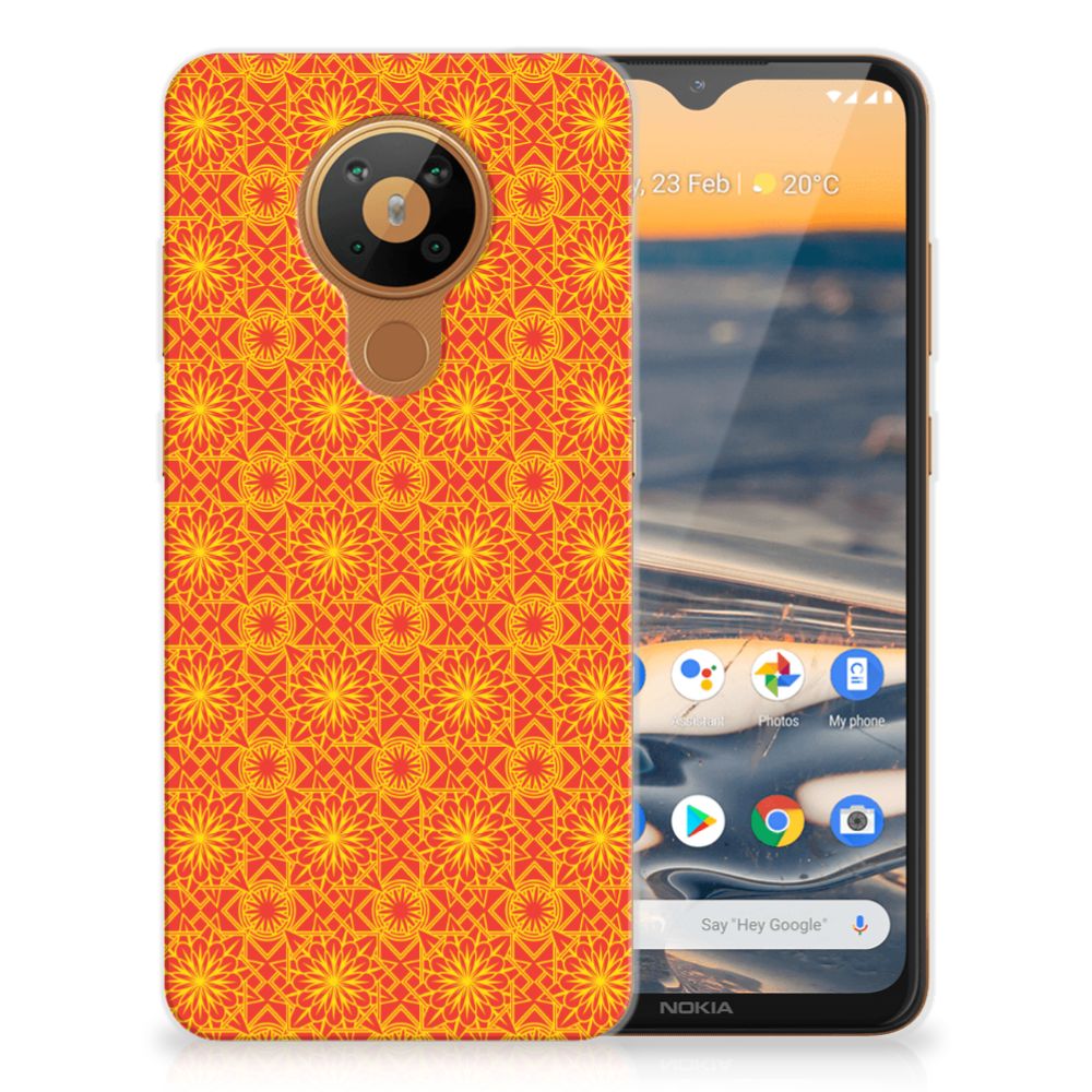 Nokia 5.3 TPU bumper Batik Oranje B2C Telecom