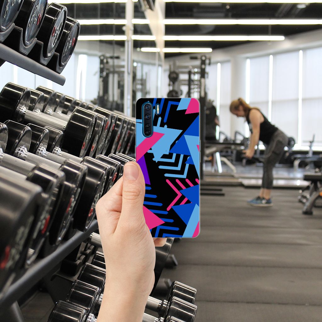 OPPO A91 TPU Hoesje Funky Triangle B2C Telecom