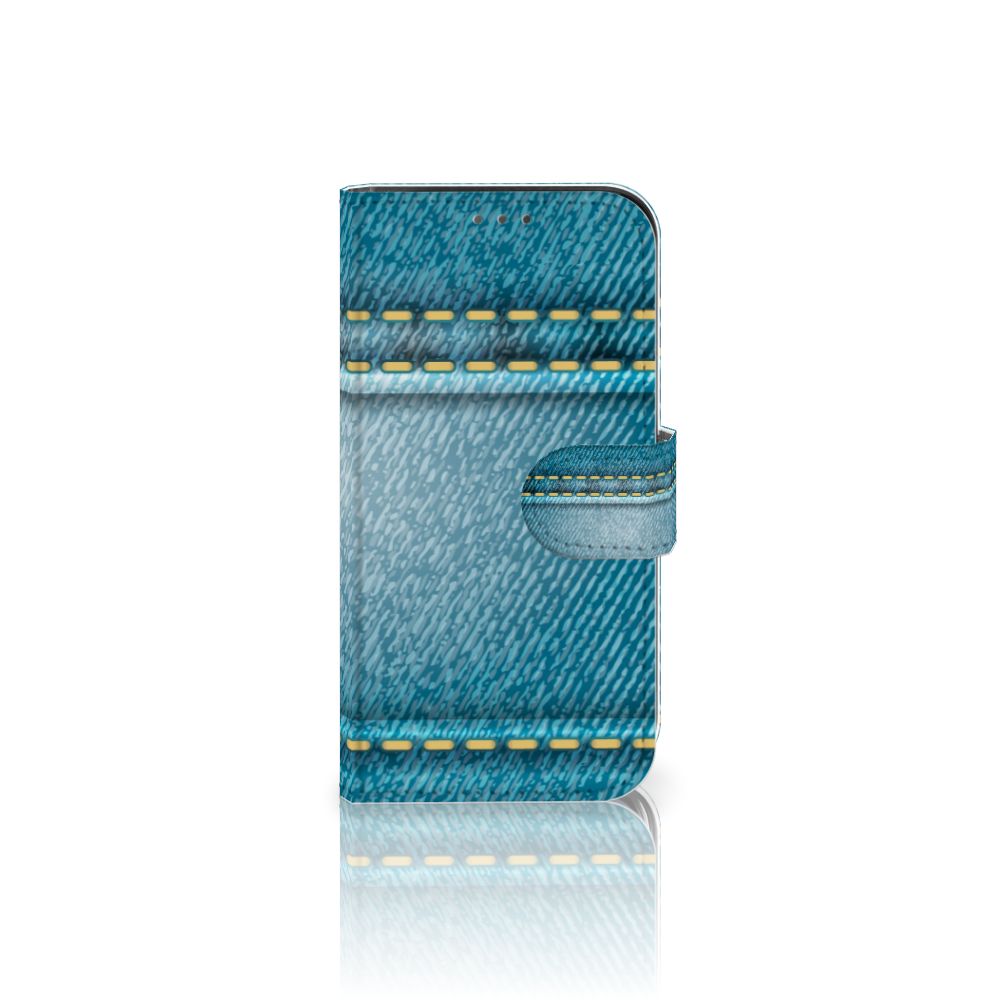 Apple iPhone 12 Mini Wallet Case met Pasjes Jeans
