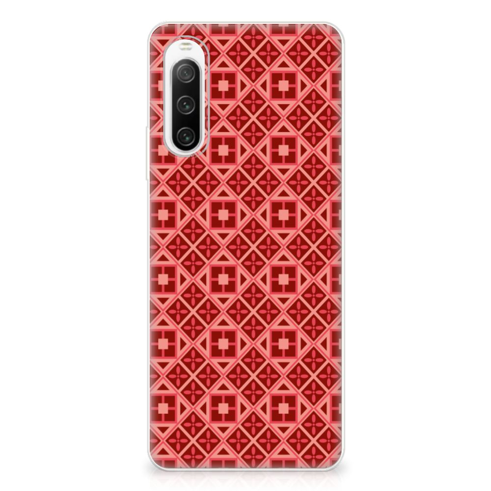 Sony Xperia 10 IV TPU bumper Batik Rood