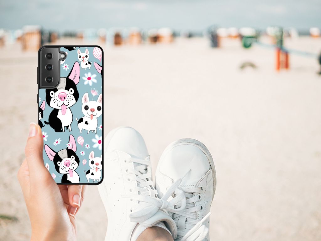 Samsung Galaxy S21 Plus Dierenprint Telefoonhoesje Hondjes B2C Telecom