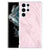 Samsung Galaxy S22 Ultra Anti-Shock Hoesje Marble Pink - Origineel Cadeau Vriendin