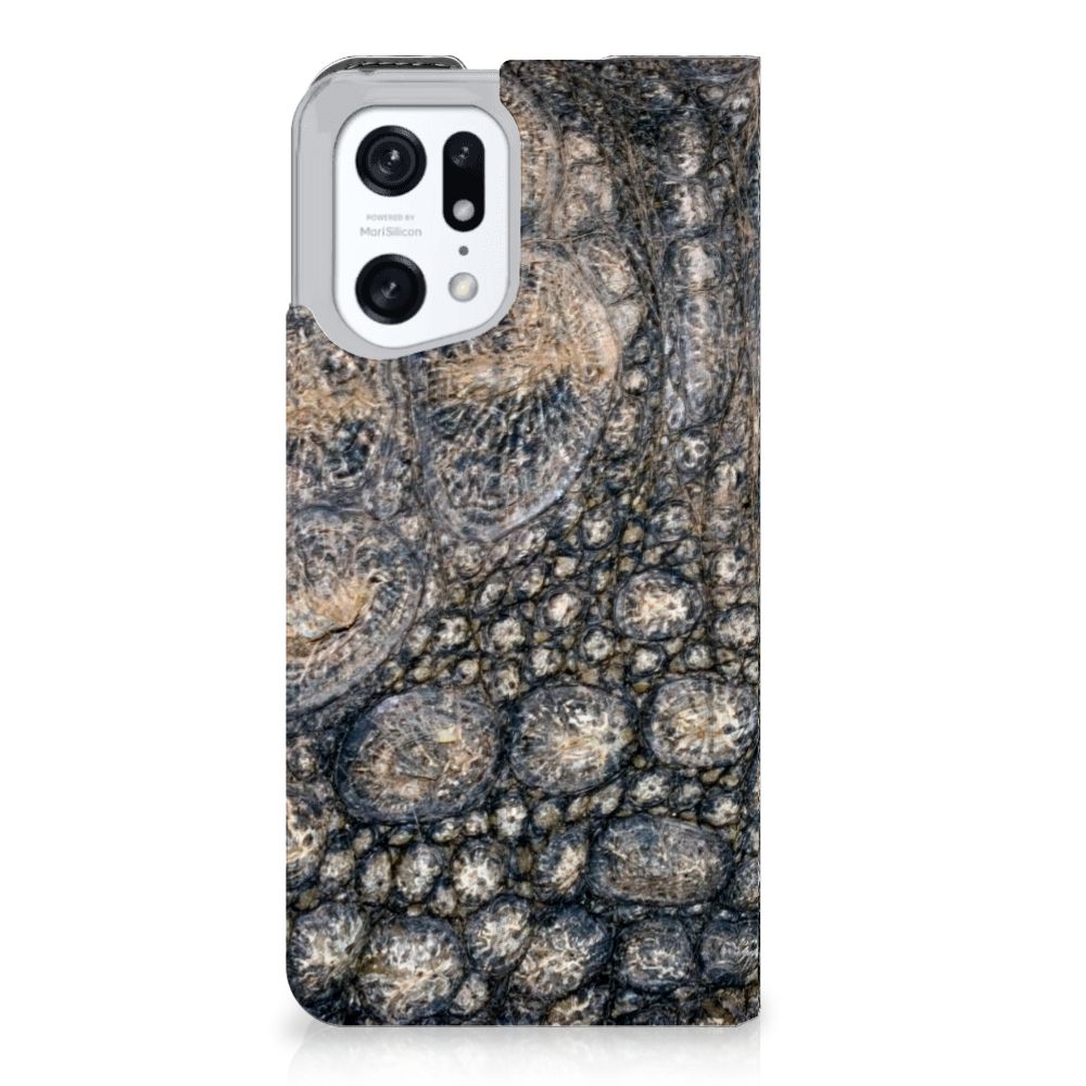 OPPO Find X5 Pro Hoesje maken Krokodillenprint - B2C Telecom