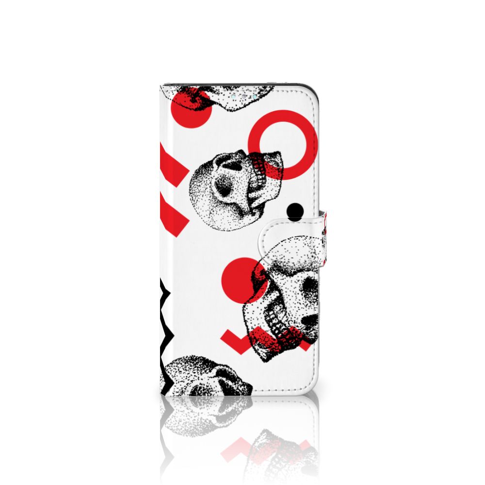 Telefoonhoesje met Naam Samsung Galaxy A41 Skull Red