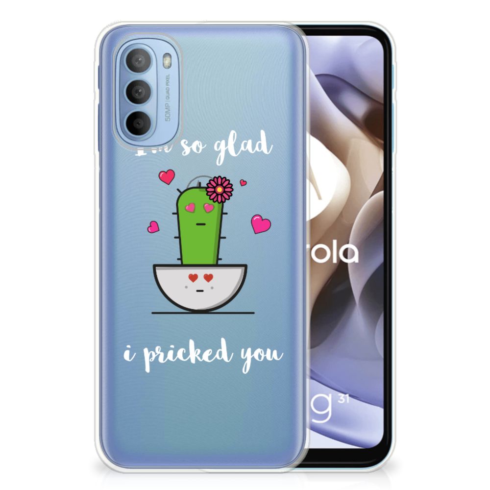 Motorola Moto G31 | G41 Telefoonhoesje met Naam Cactus Glad B2C Telecom