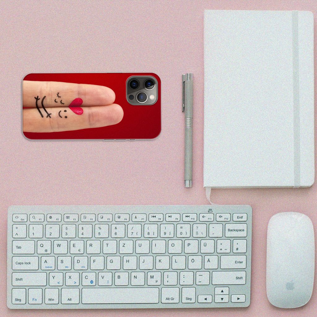 iPhone 12 Pro Max Silicone Back Cover Liefde - Origineel Romantisch Cadeau B2C Telecom