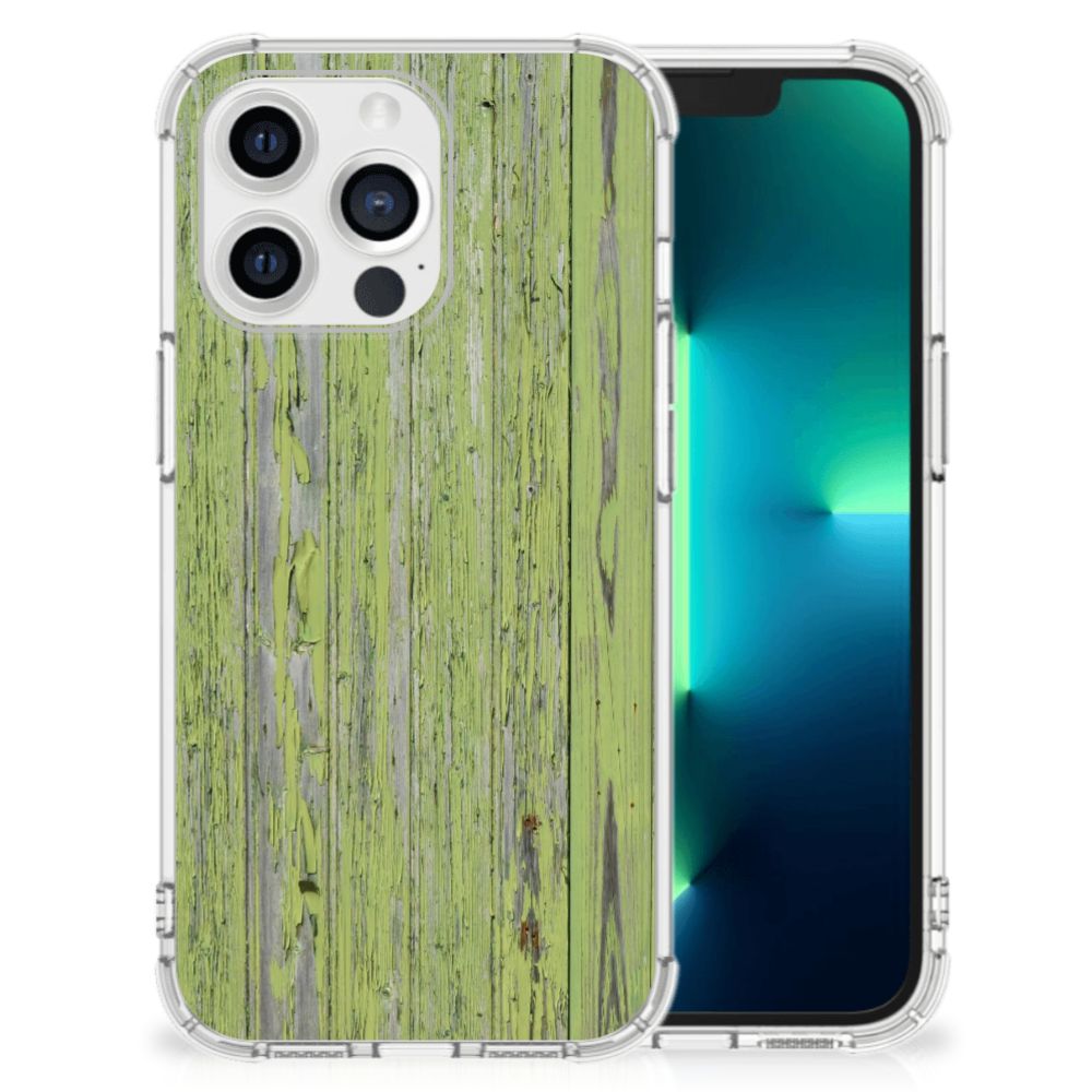 Apple iPhone 13 Pro Stevig Telefoonhoesje Green Wood B2C Telecom
