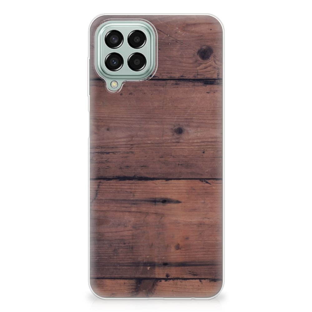 Samsung Galaxy M33 Bumper Hoesje Old Wood