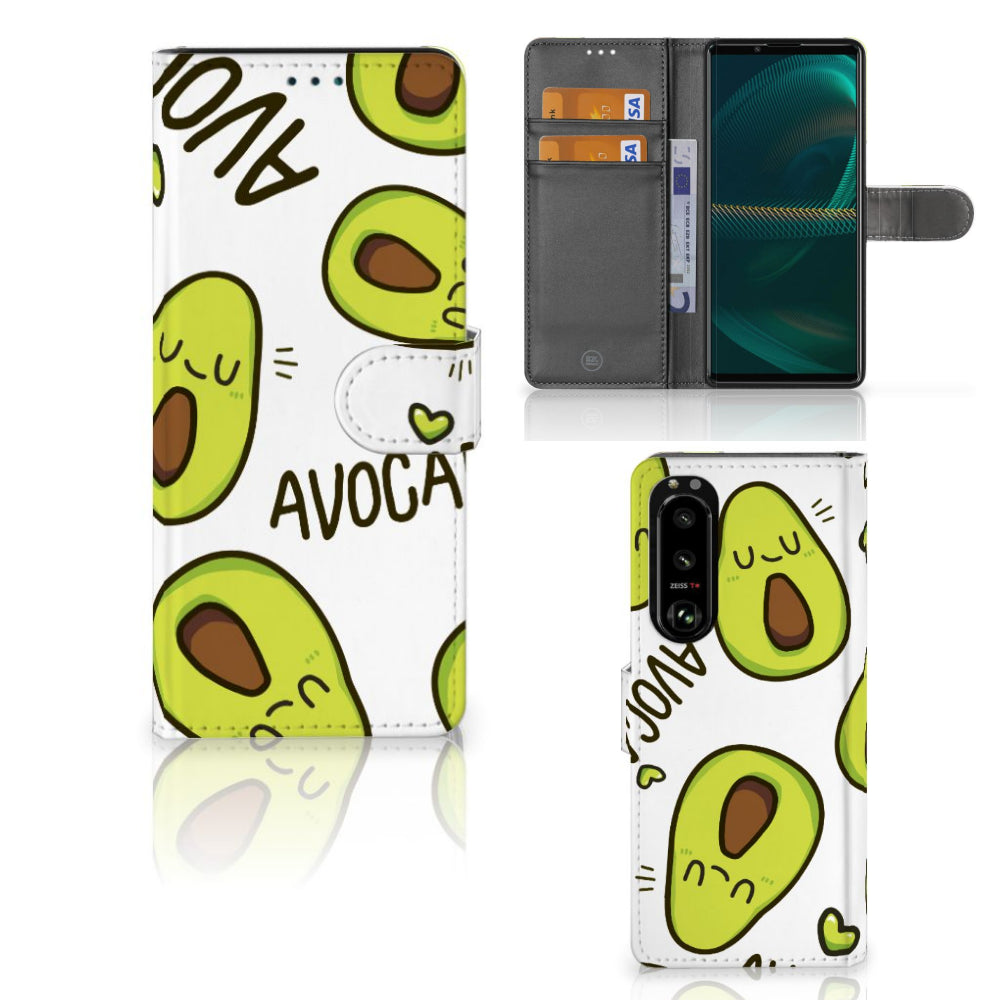 Sony Xperia 5III Leuk Hoesje Avocado Singing