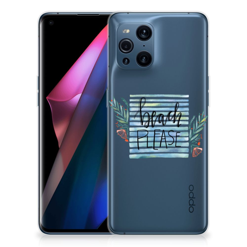 OPPO Find X3 | X3 Pro Telefoonhoesje met Naam Boho Beach