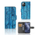 Apple iPhone 12 Mini Book Style Case Wood Blue