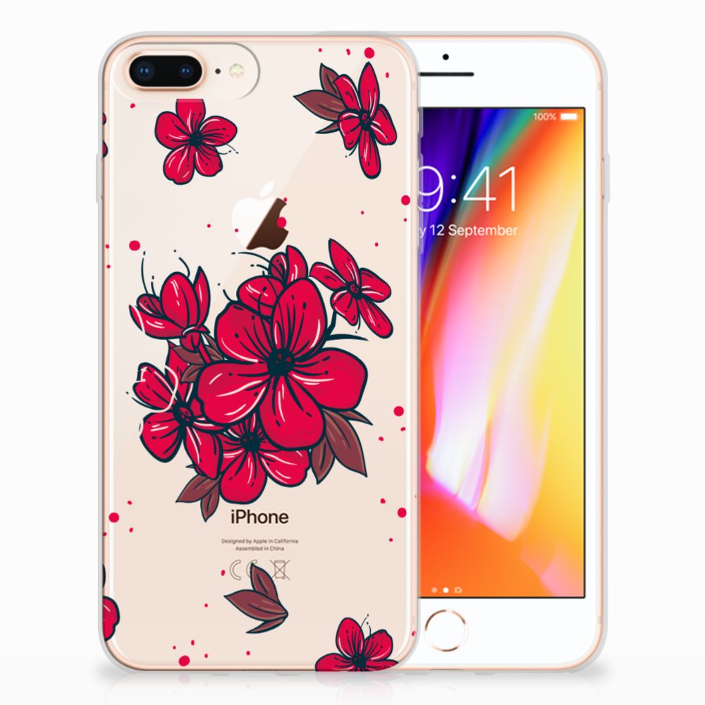 Apple iPhone 7 Plus | 8 Plus TPU Case Blossom Red