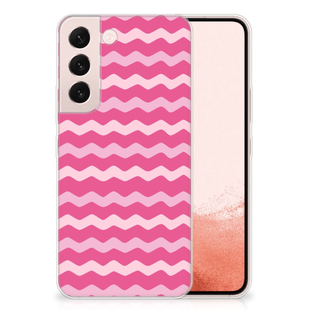 Samsung Galaxy S22 TPU bumper Waves Pink
