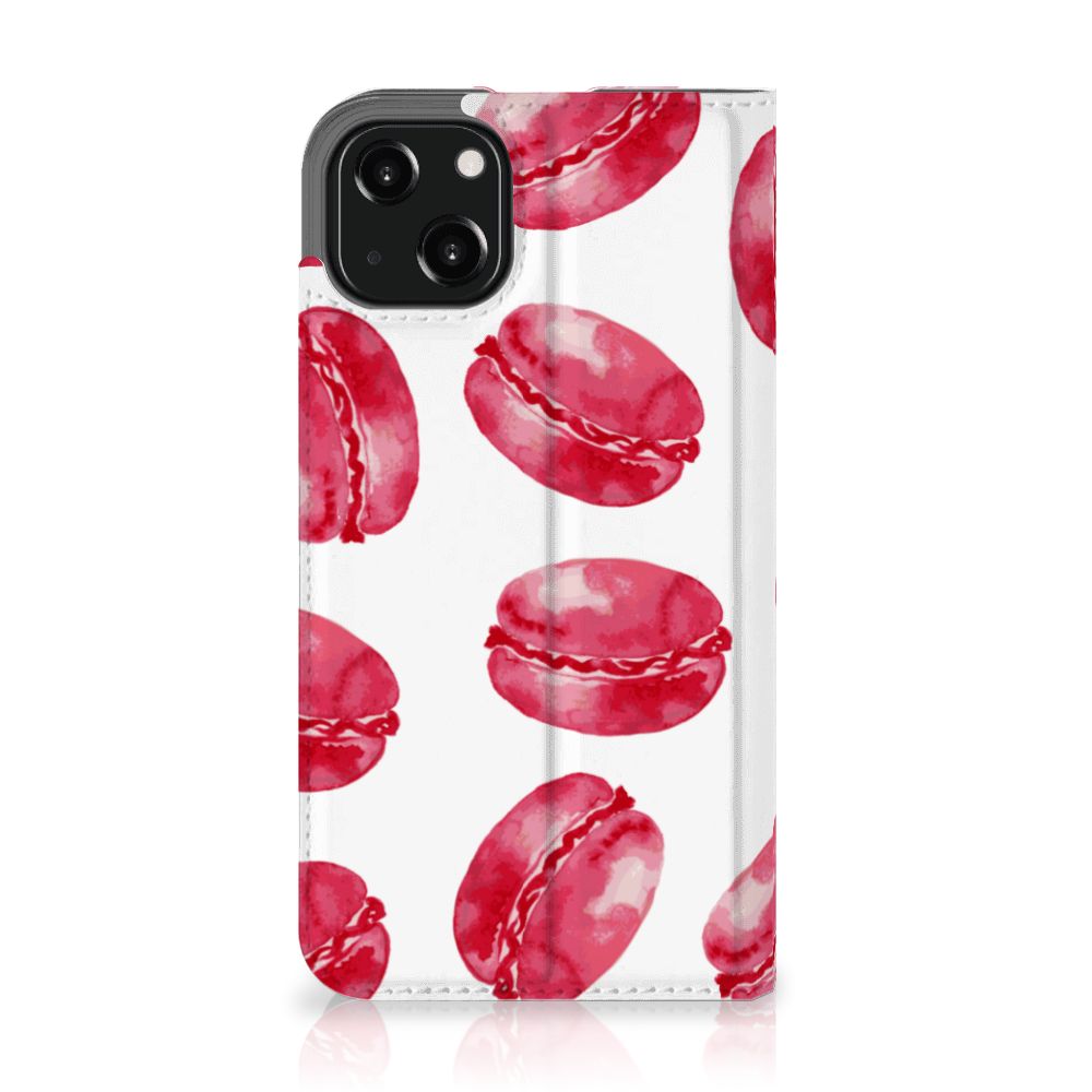 iPhone 13 Flip Style Cover Pink Macarons
