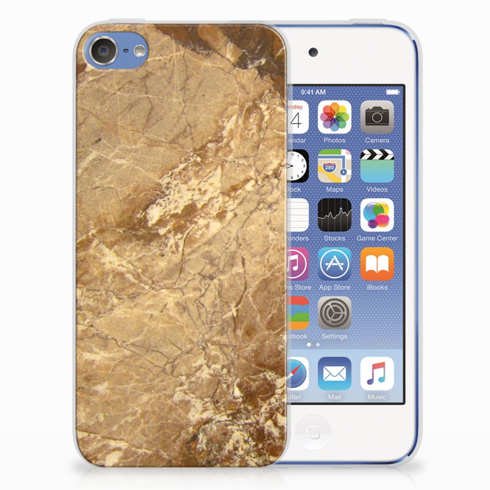 Apple iPod Touch 5 | 6 TPU Siliconen Hoesje Marmer Creme