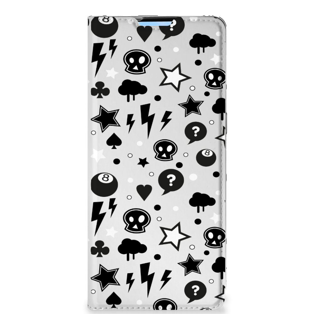 Mobiel BookCase OPPO Reno4 Pro 5G Silver Punk - B2C Telecom