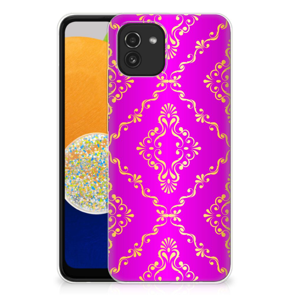 Siliconen Hoesje Samsung Galaxy A03 Barok Roze B2C Telecom