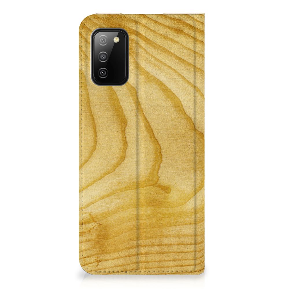 Samsung Galaxy M02s | A02s Book Wallet Case Licht Hout - B2C Telecom