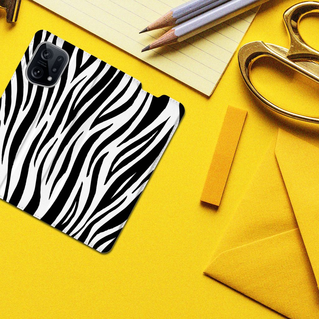 OPPO Find X5 Hoesje maken Zebra - B2C Telecom