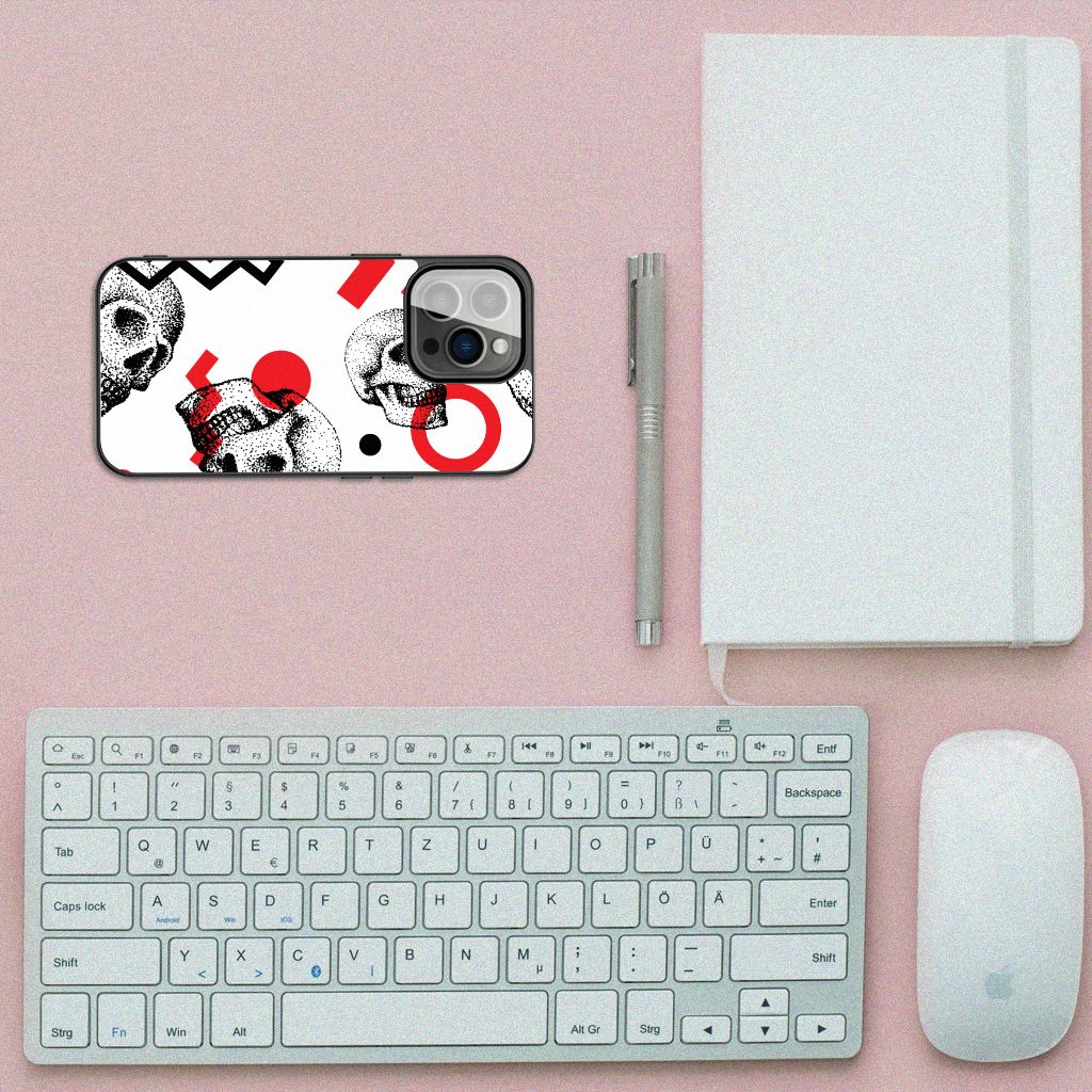 Telefoonhoesje iPhone 13 Pro Skull Red B2C Telecom