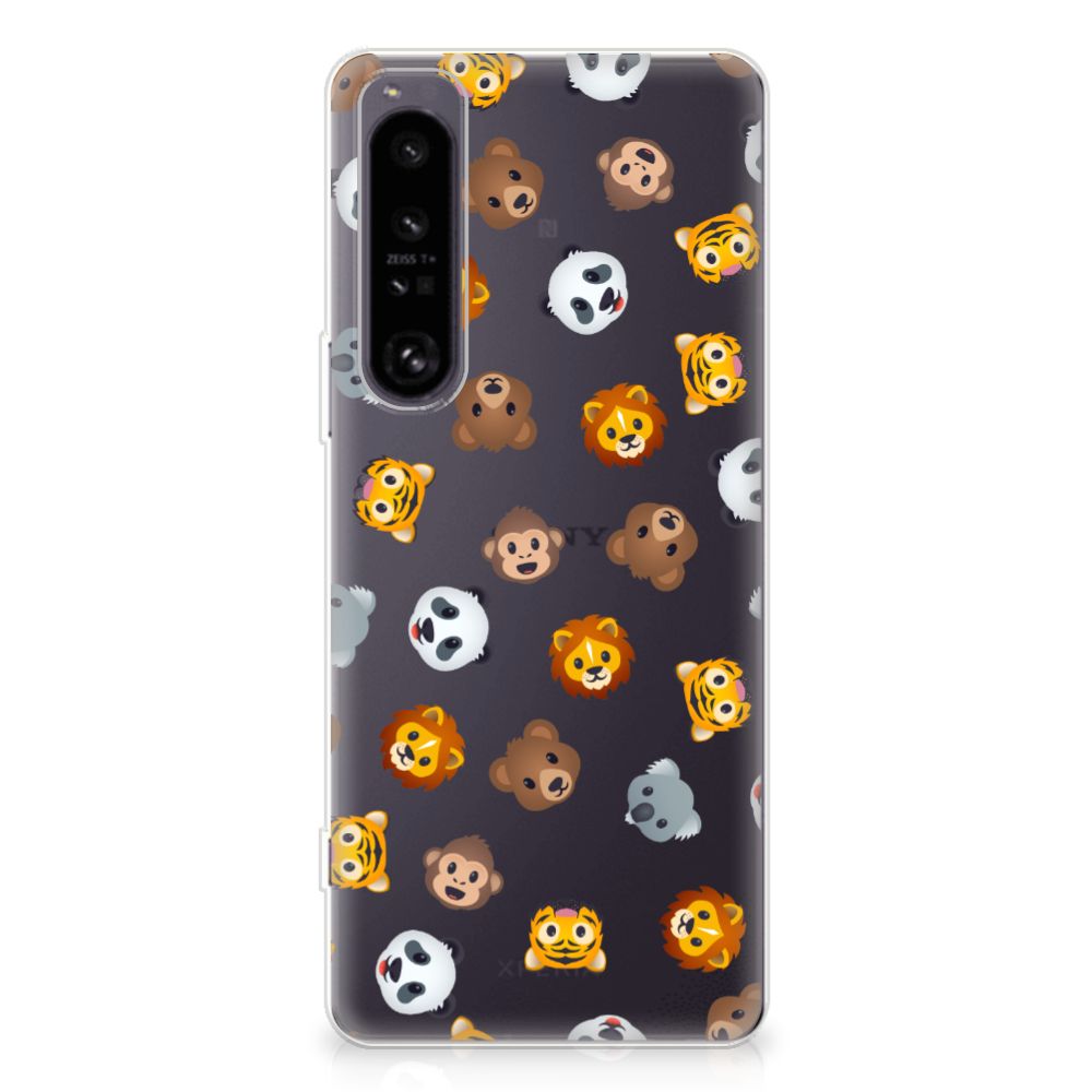 TPU bumper voor Sony Xperia 1 IV Dieren Emojis