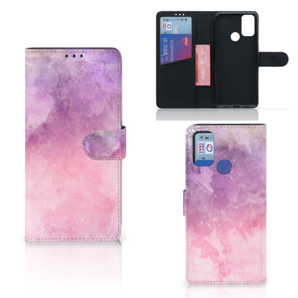 Hoesje Alcatel 1S (2021) Pink Purple Paint