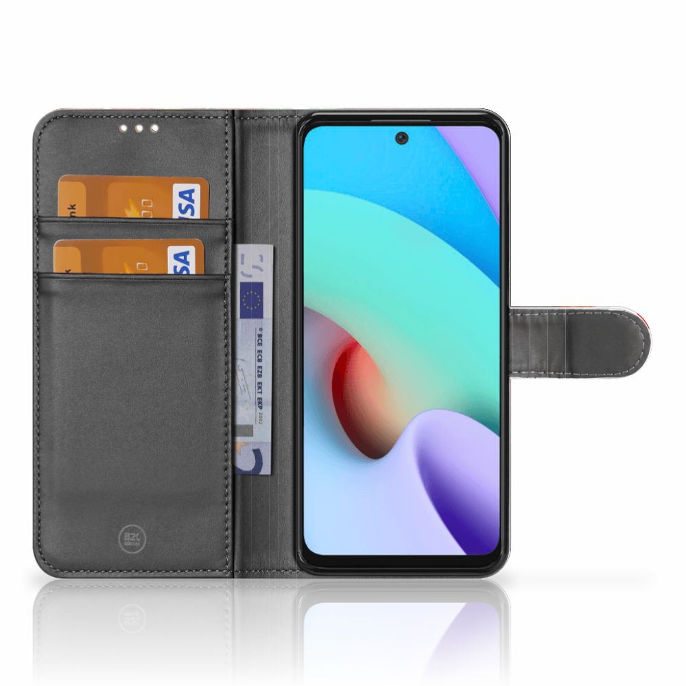 Xiaomi Redmi 10 Wallet Case met Pasjes Casino