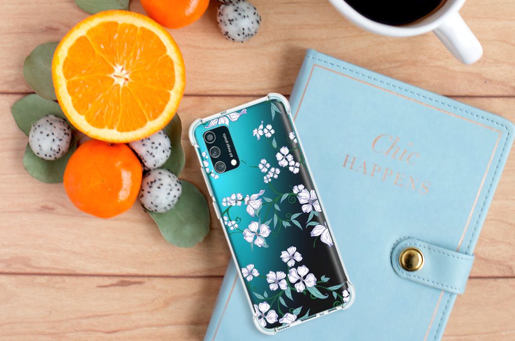 Samsung Galaxy M02s | A02s Uniek Case Blossom White B2C Telecom