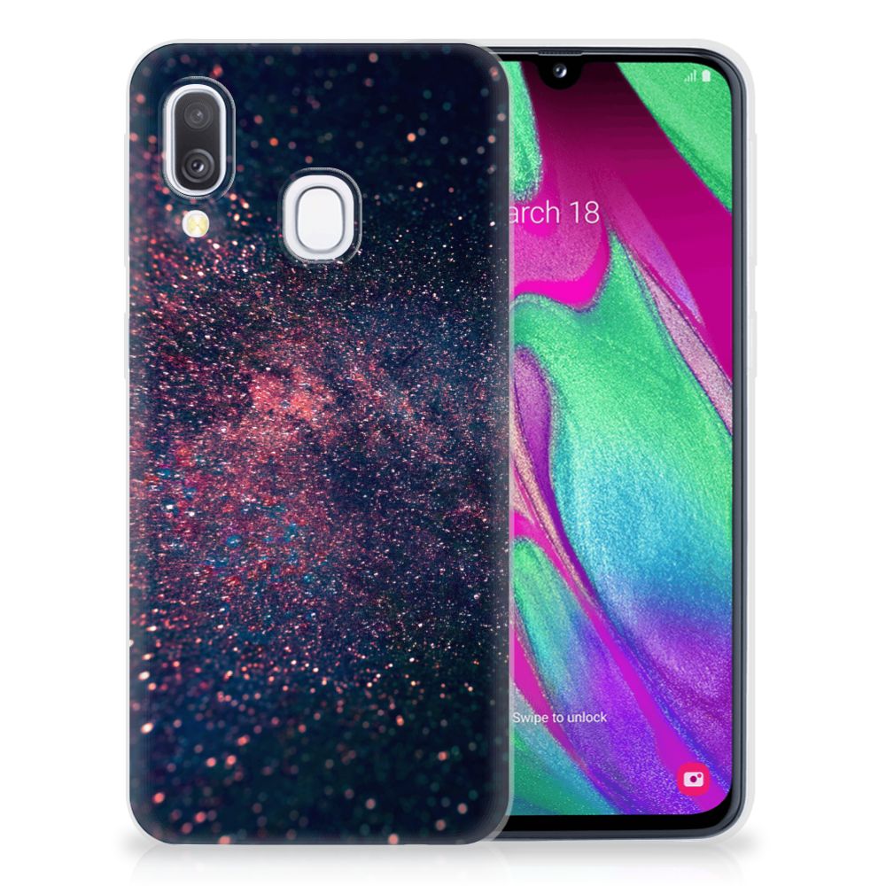 Samsung Galaxy A40 TPU Hoesje Stars