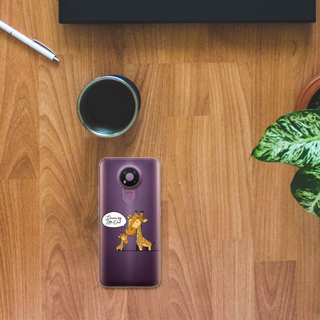 Nokia 3.4 Telefoonhoesje met Naam Giraffe B2C Telecom