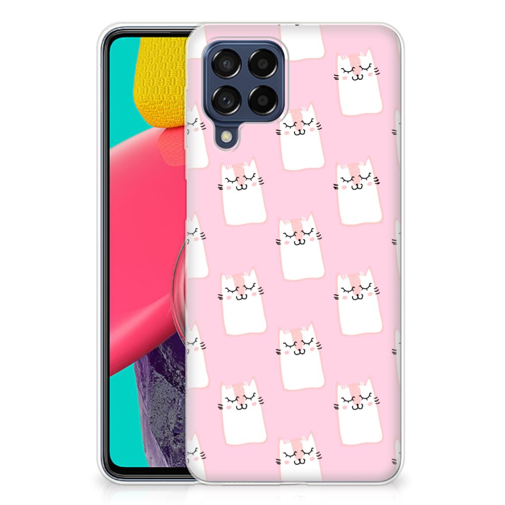 Samsung Galaxy M53 TPU Hoesje Sleeping Cats