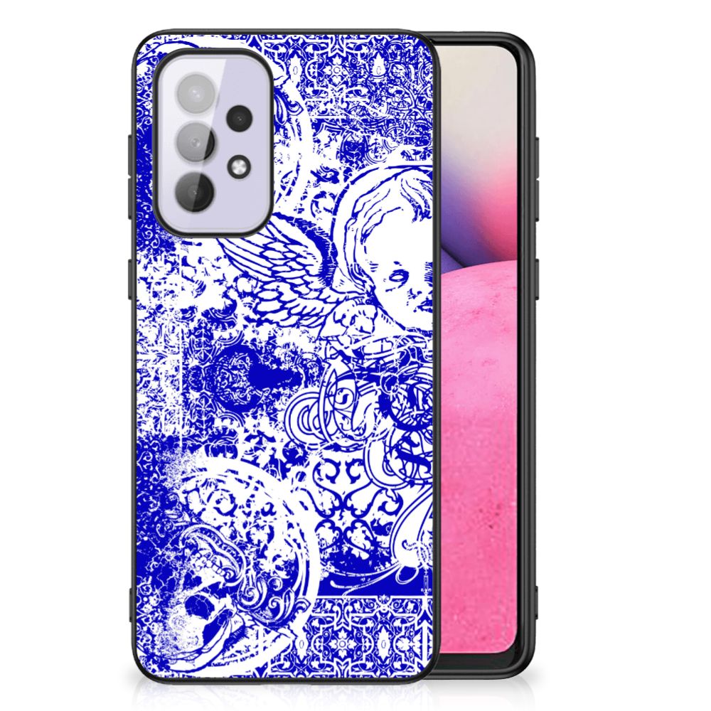 Telefoonhoesje Samsung Galaxy A33 5G Angel Skull Blauw B2C Telecom