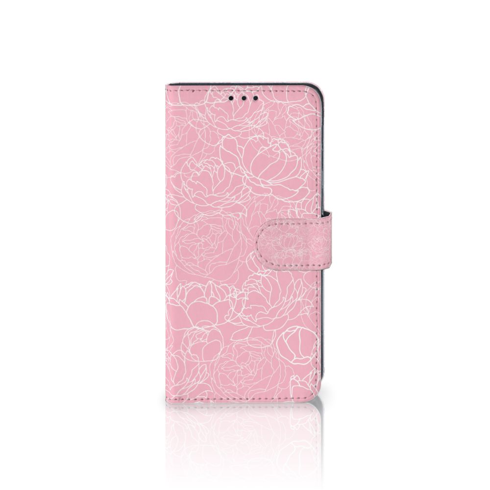 Samsung Galaxy M31 Hoesje White Flowers
