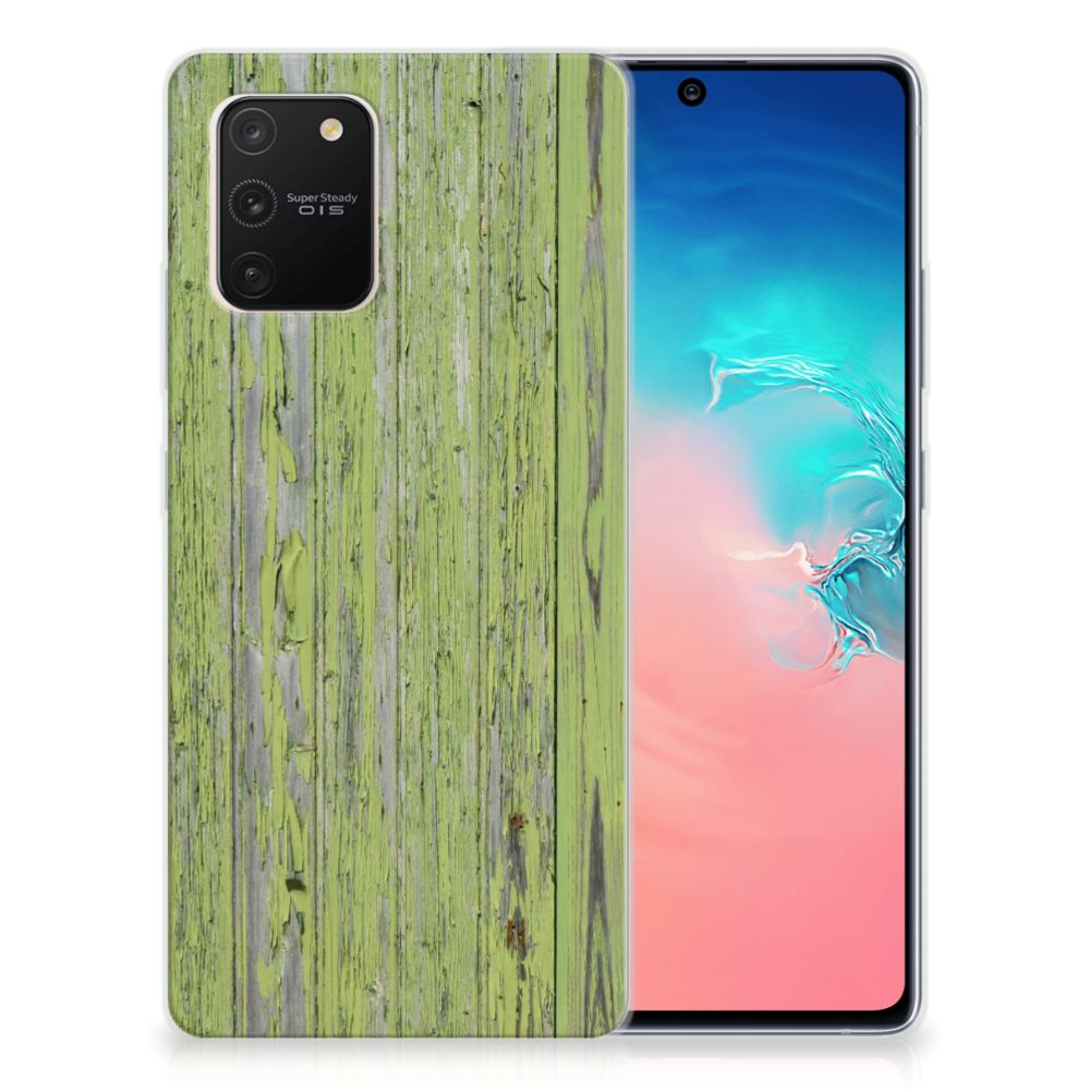 Samsung Galaxy S10 Lite Bumper Hoesje Green Wood