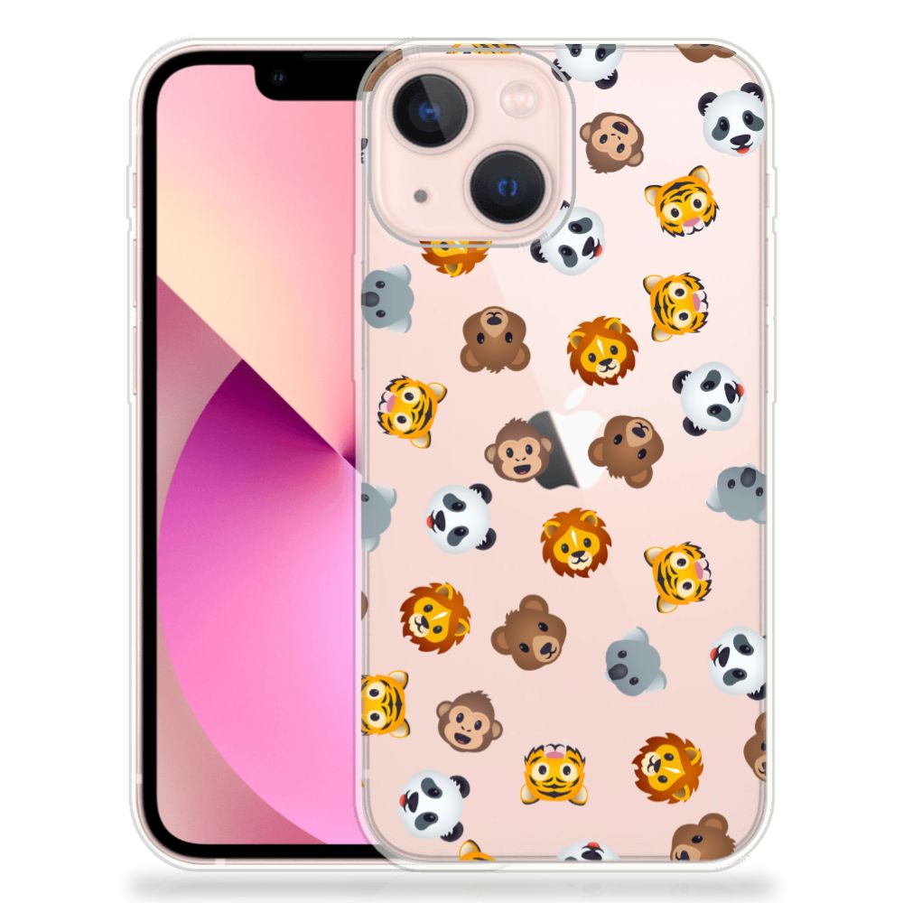 TPU bumper voor iPhone 13 mini Dieren Emojis B2C Telecom