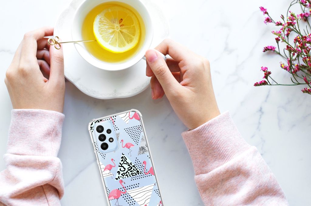 Samsung Galaxy A23 Case Anti-shock Flamingo Triangle - B2C Telecom