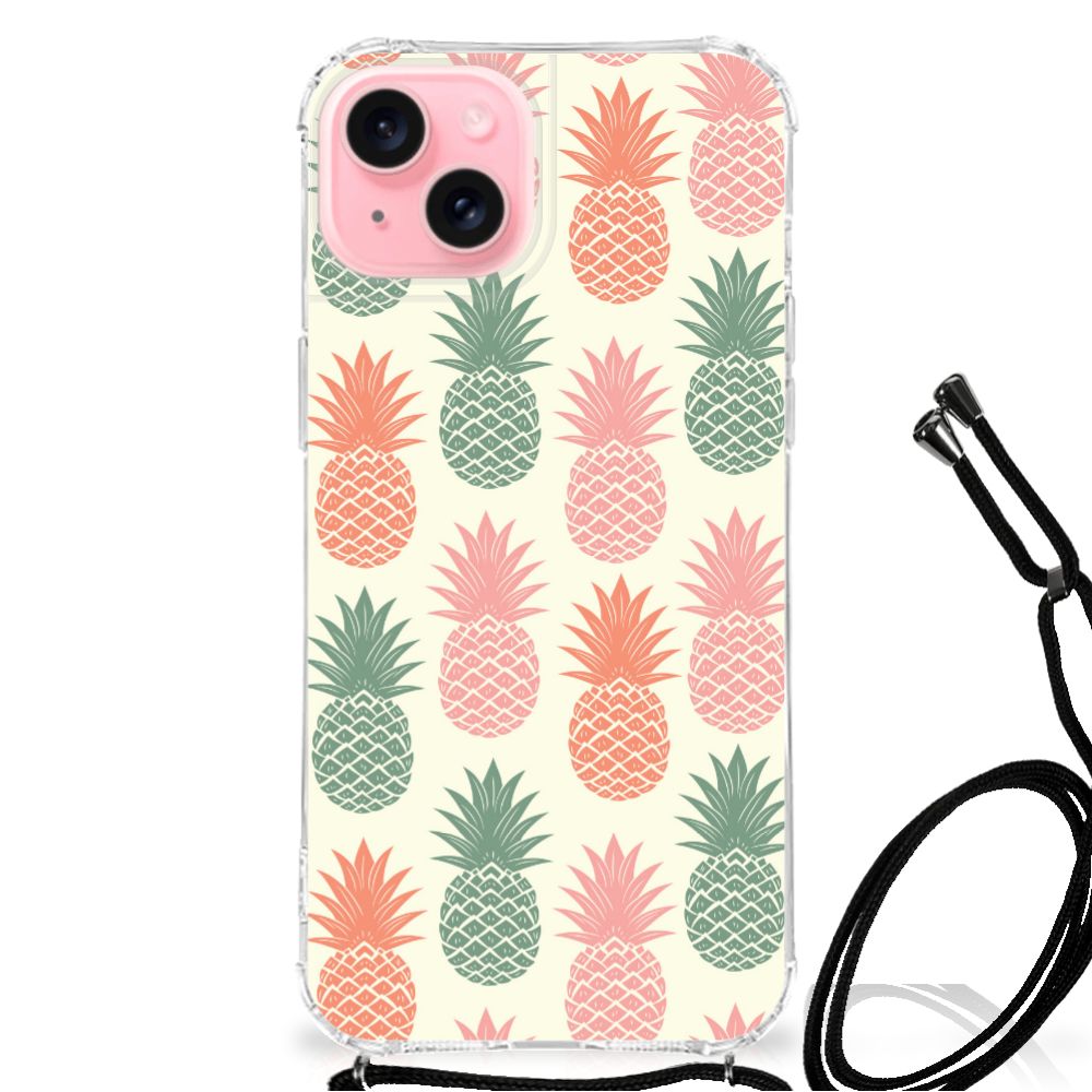 iPhone 15 Plus Beschermhoes Ananas