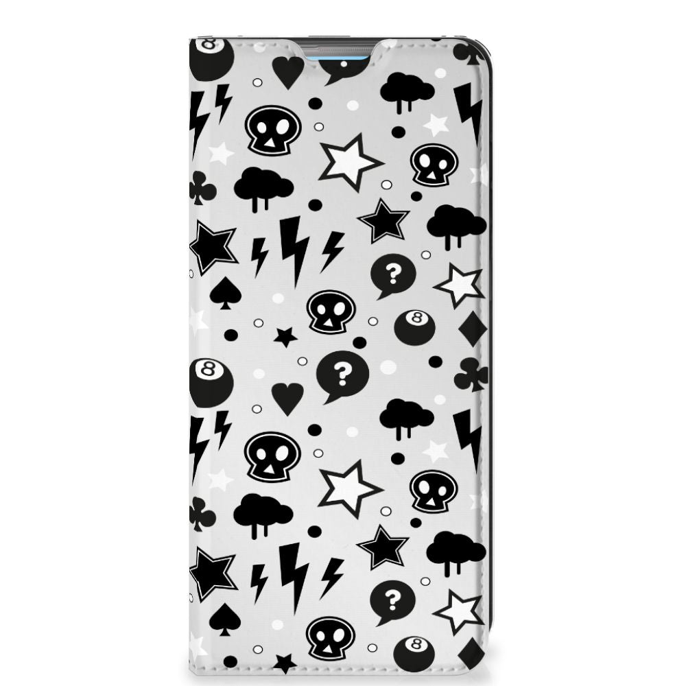 Mobiel BookCase OPPO A74 4G Silver Punk - B2C Telecom