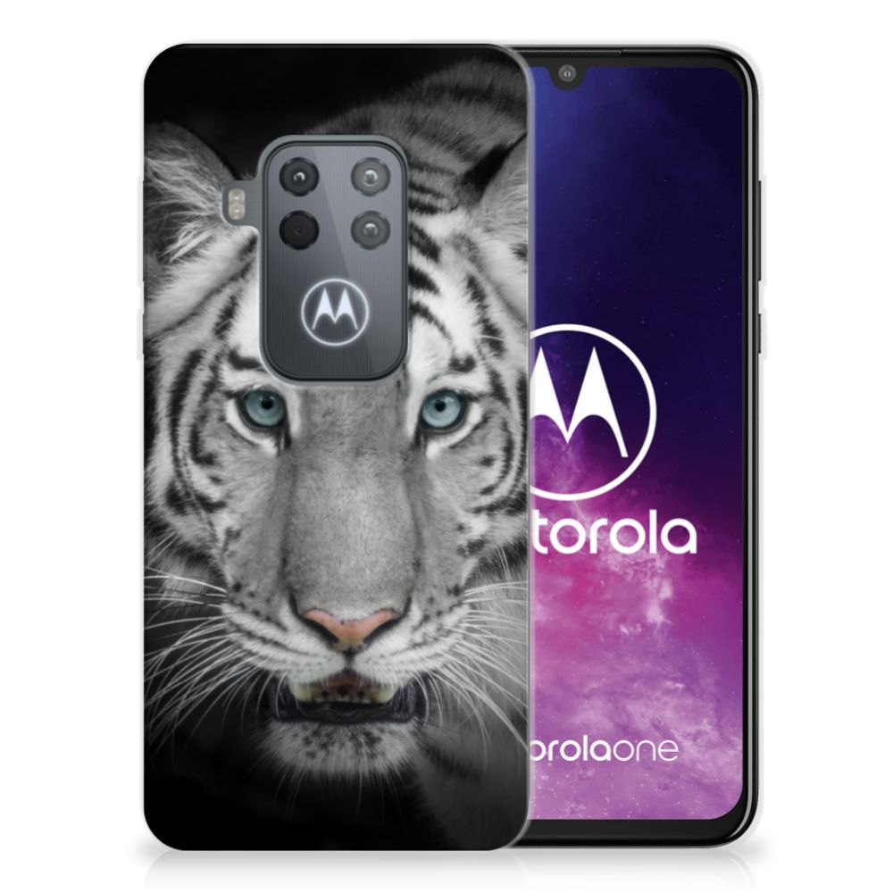 Motorola One Zoom TPU Hoesje Tijger