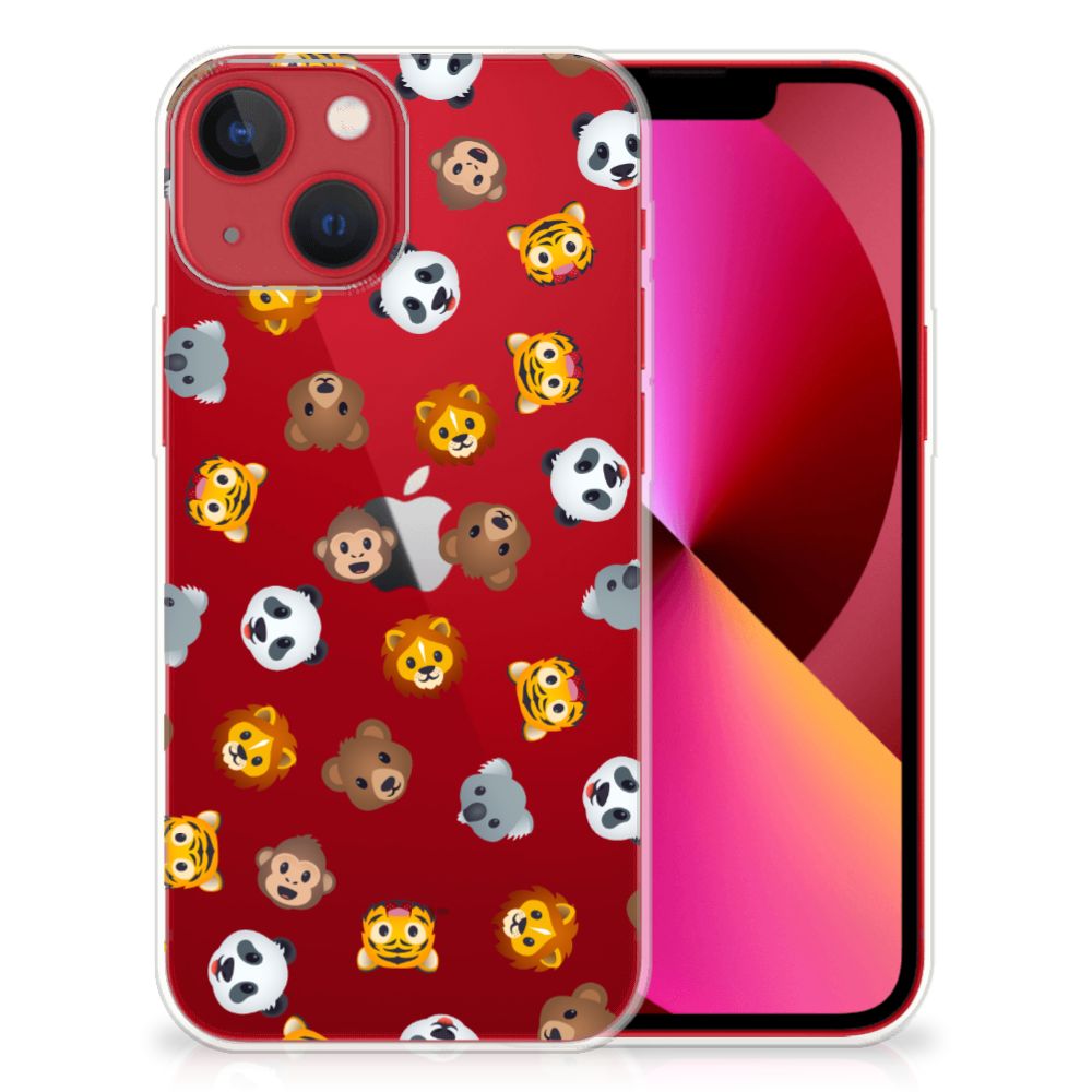 TPU bumper voor Apple iPhone 13 Dieren Emojis B2C Telecom