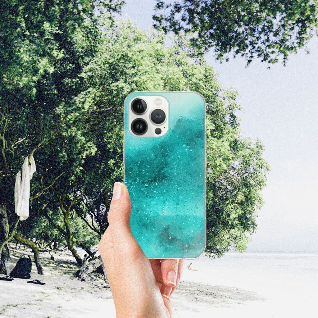 Hoesje maken iPhone 13 Pro Max Painting Blue B2C Telecom