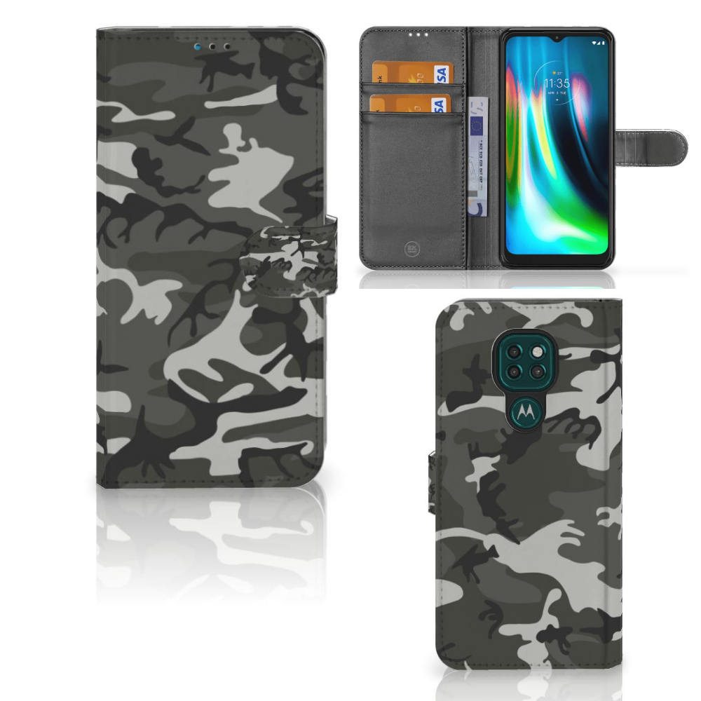 Motorola Moto G9 Play | E7 Plus Telefoon Hoesje Army Light