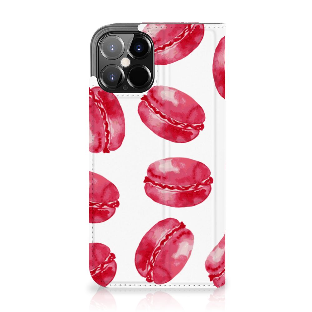 iPhone 12 Pro Max Flip Style Cover Pink Macarons - B2C Telecom