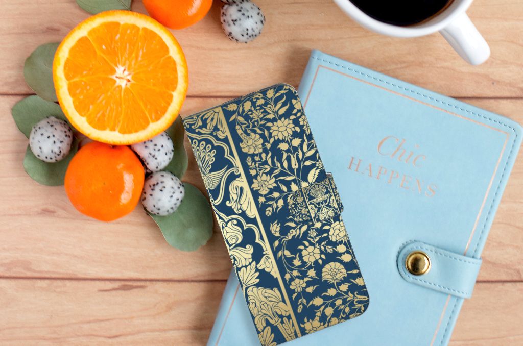 Motorola Edge 20 Lite Hoesje Beige Flowers