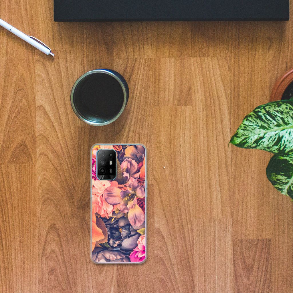 OPPO A94 5G | Reno5 Z TPU Case Bosje Bloemen