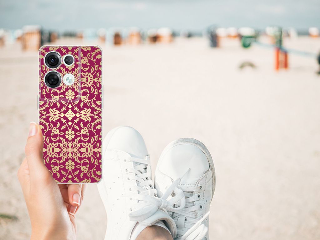 Siliconen Hoesje OPPO Reno8 Pro Barok Pink B2C Telecom
