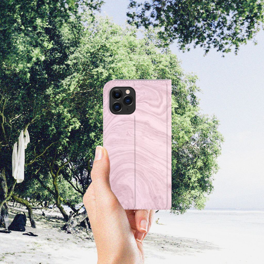 Apple iPhone 11 Pro Standcase Marble Pink - Origineel Cadeau Vriendin