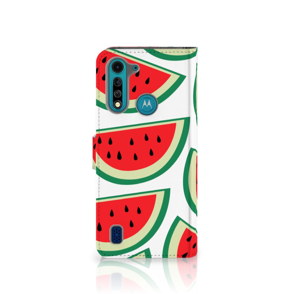 Motorola G8 Power Lite Book Cover Watermelons