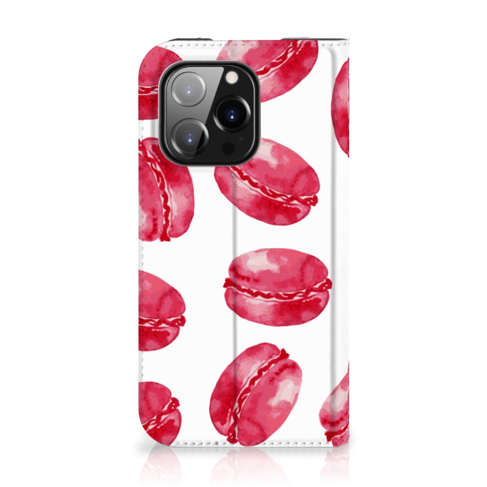 iPhone 14 Pro Flip Style Cover Pink Macarons - B2C Telecom